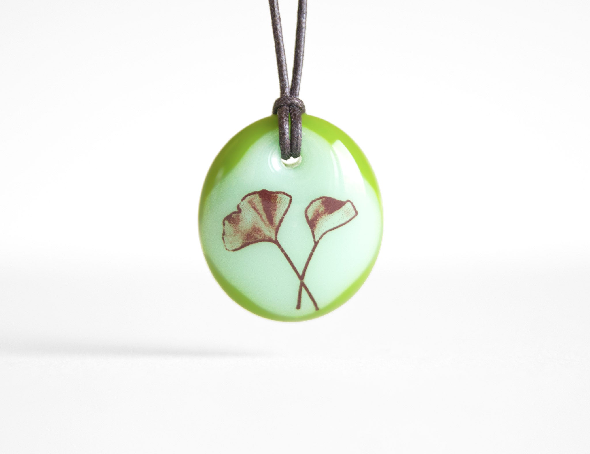 Ginko Leaf Necklace - Handmade Nature Jewelry | LeilaCools