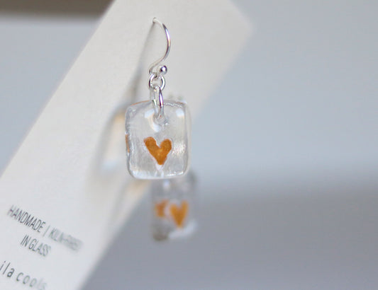Heart Earrings - Gold