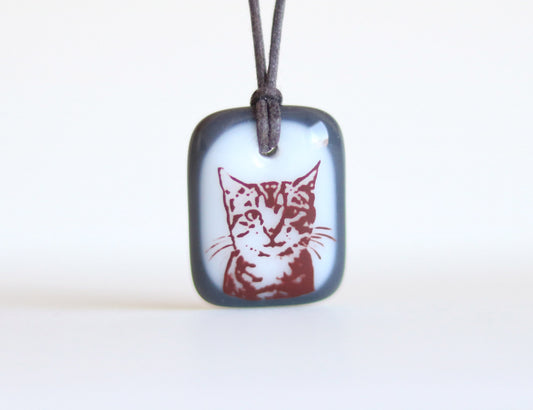 Tabby Cat Necklace