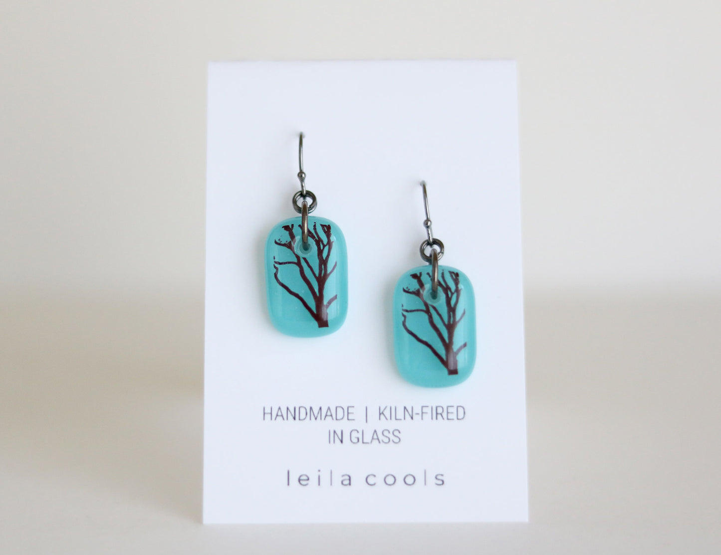 Turquoise Tree Branch Earrings