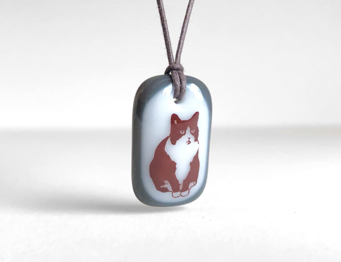 Tuxedo Cat Necklace