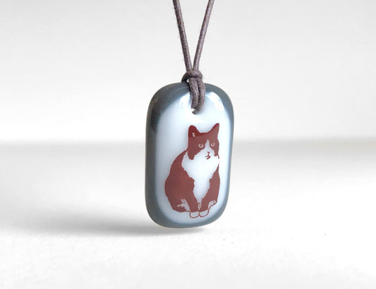 Tuxedo Cat Necklace - Wholesale