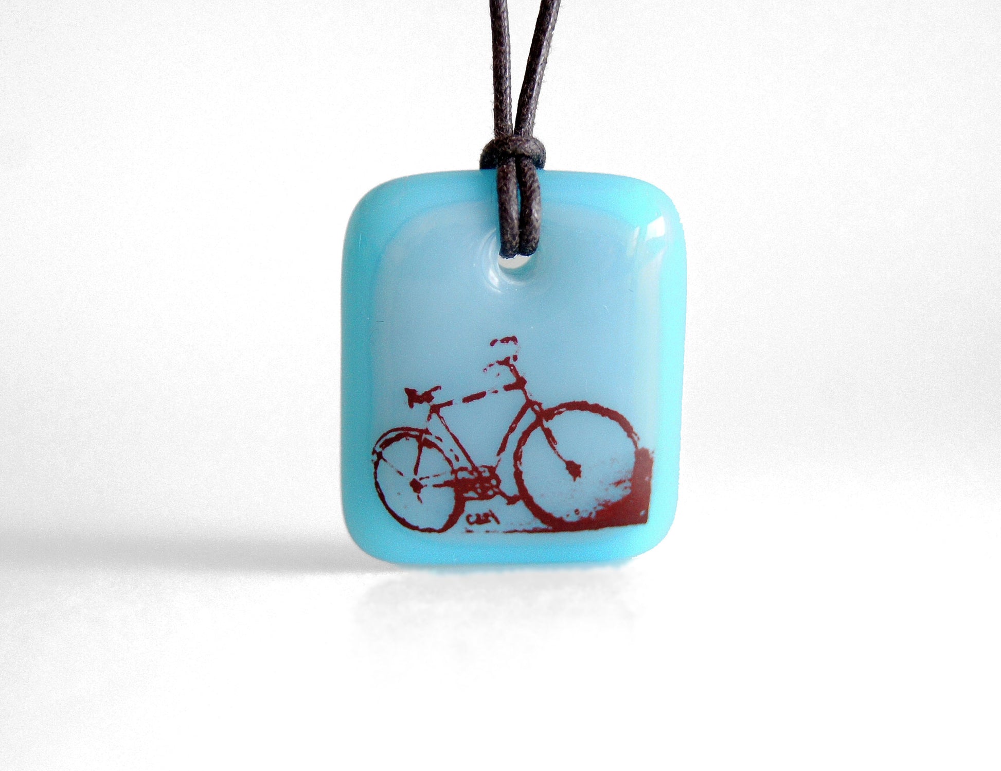A bicycle necklace gift for cyclists.