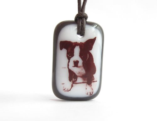 Boston Terrier Pup Necklace