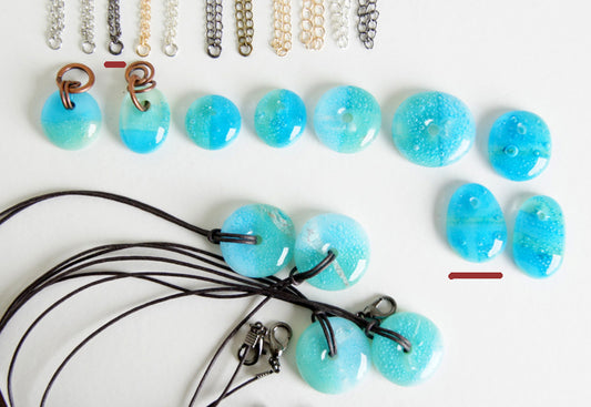 Patina Copper Bubble Pendant Necklace