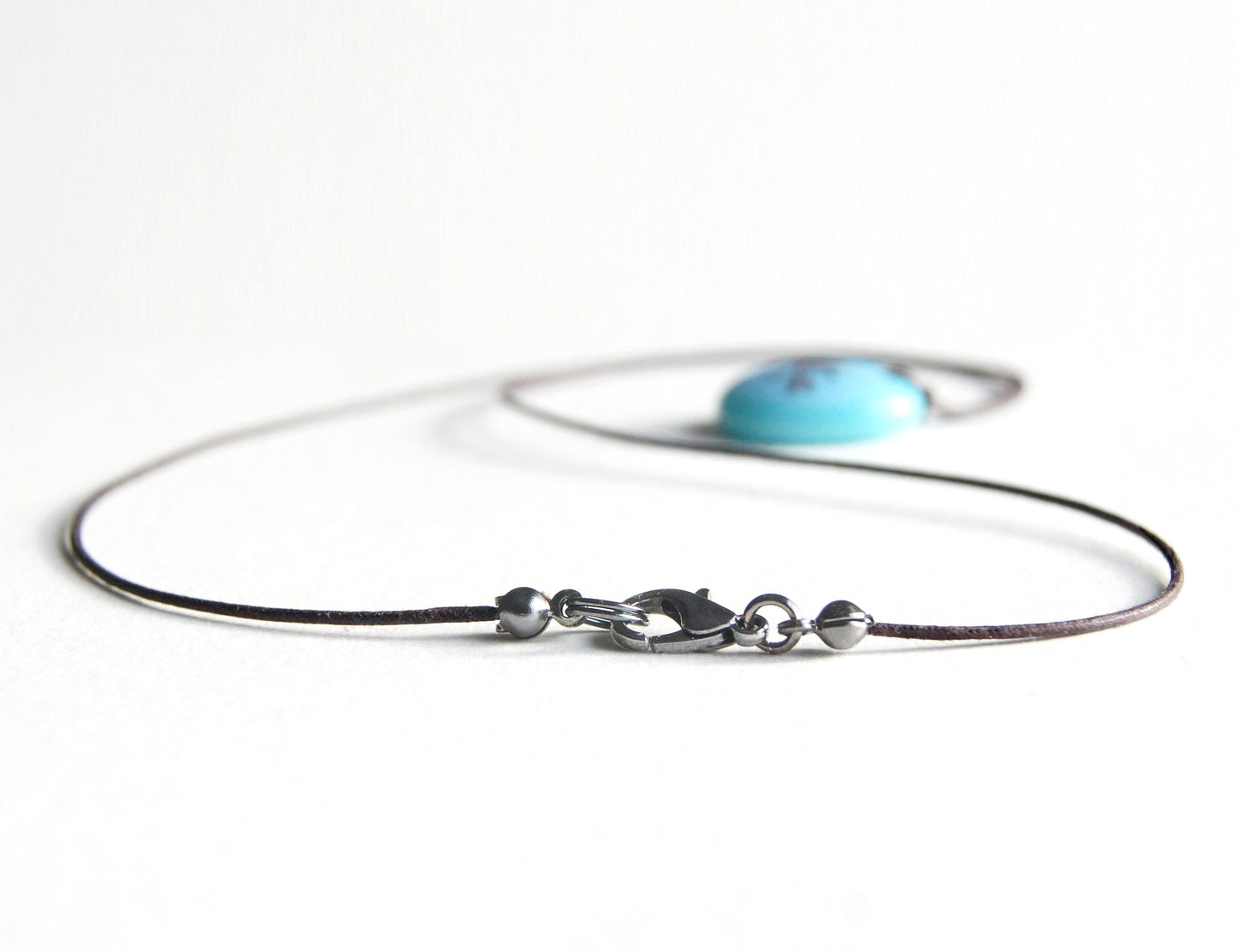 Glass Pendant Necklace #16