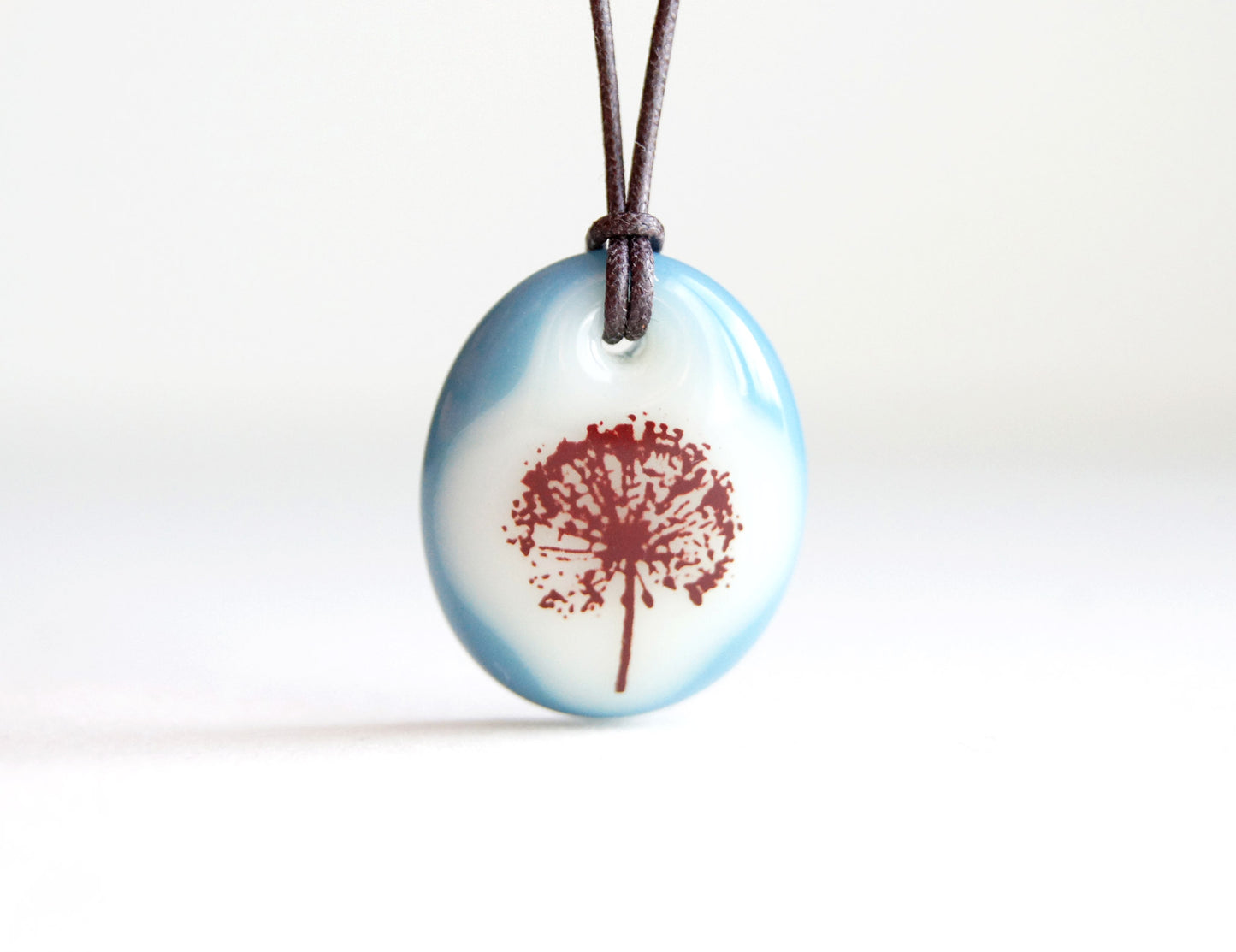 Dandelion Puff Ball Necklace