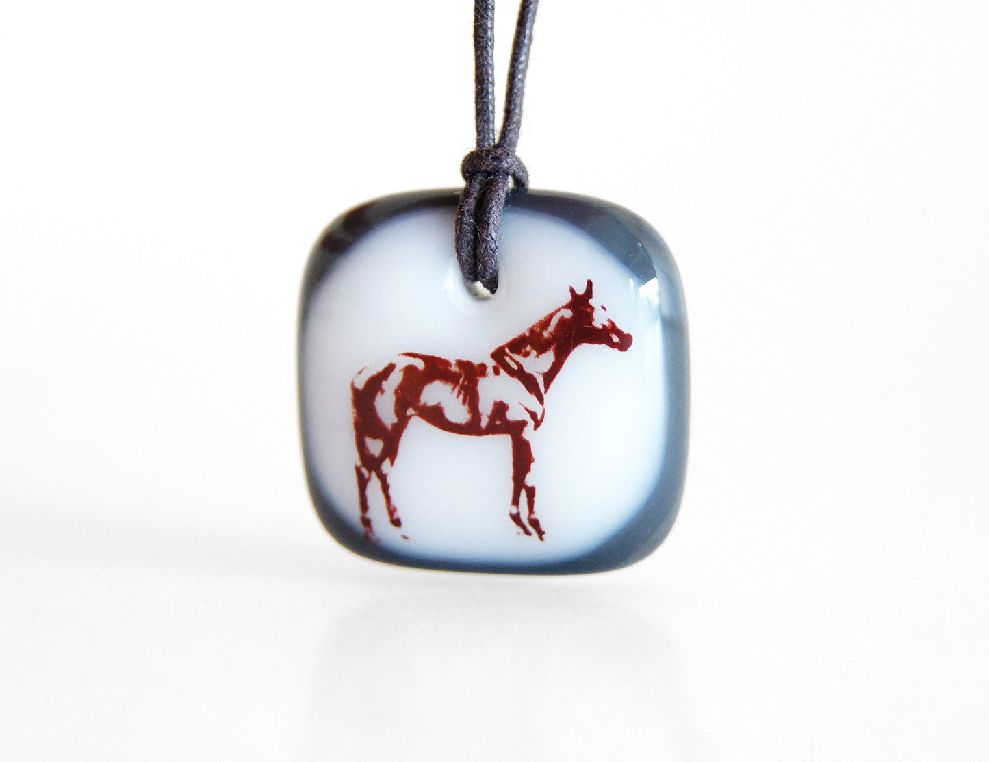 Black and white horse gift for a girl. 