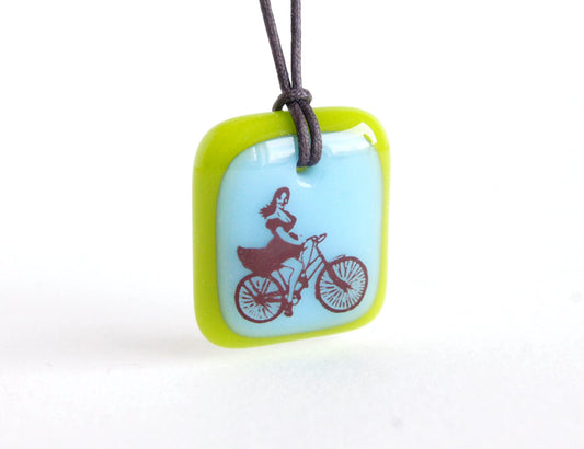 Bicycle Lady Necklace - Wholesale