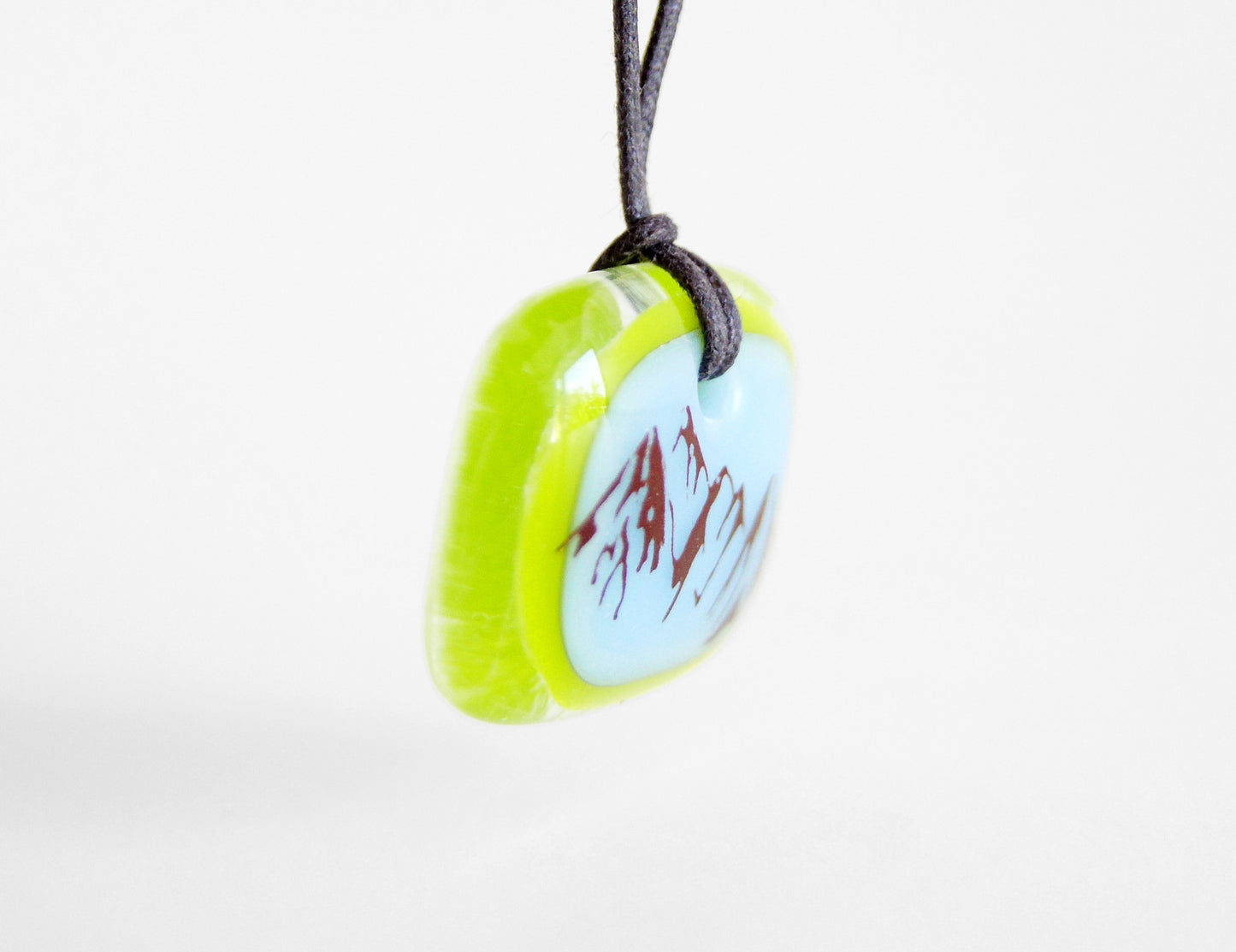 Mountain necklace Canada made nature gift.