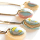 Colorful handmade art glass necklaces. 
