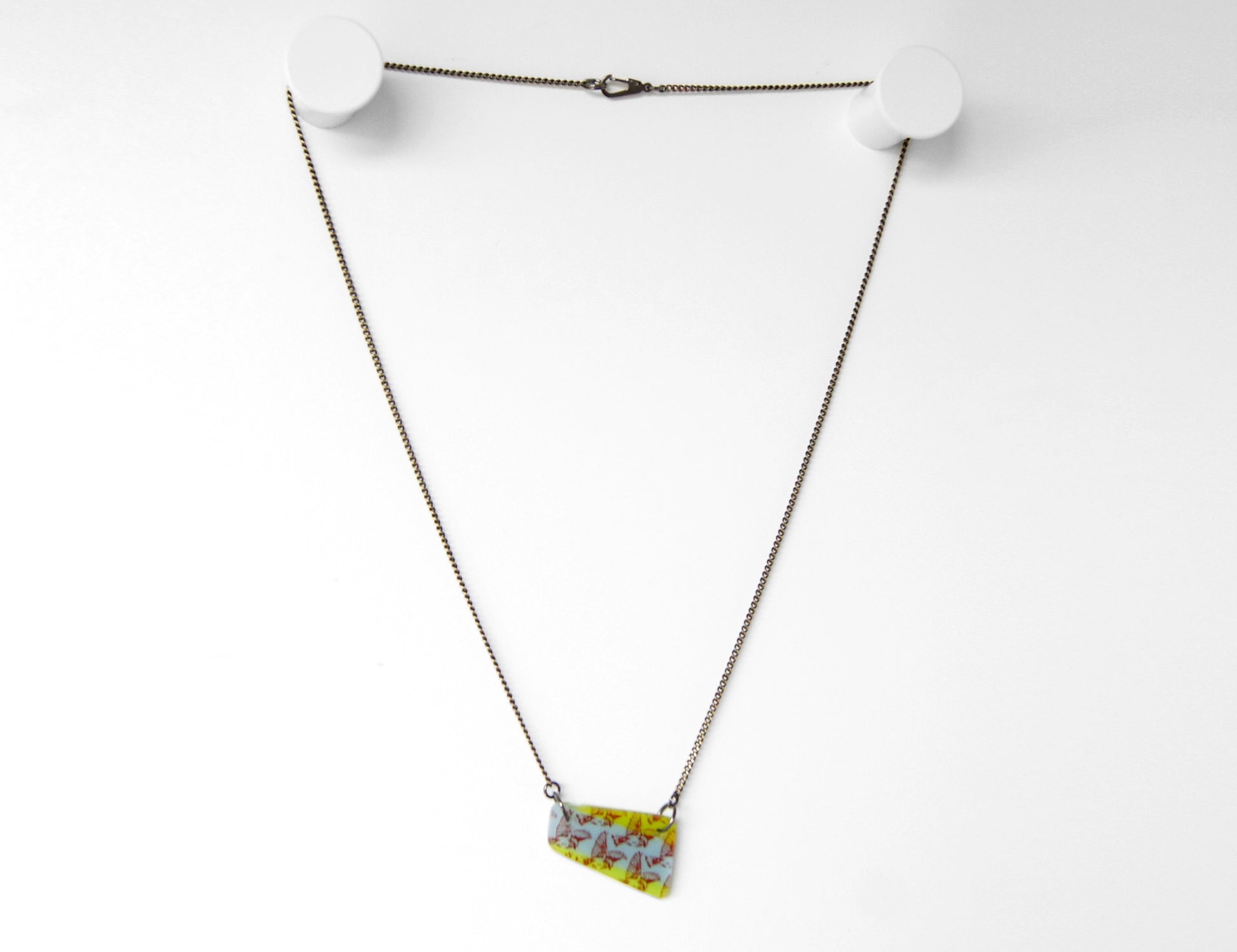 Chain necklace length example.