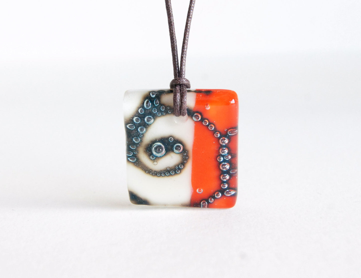 Glass Pendant Necklace #13