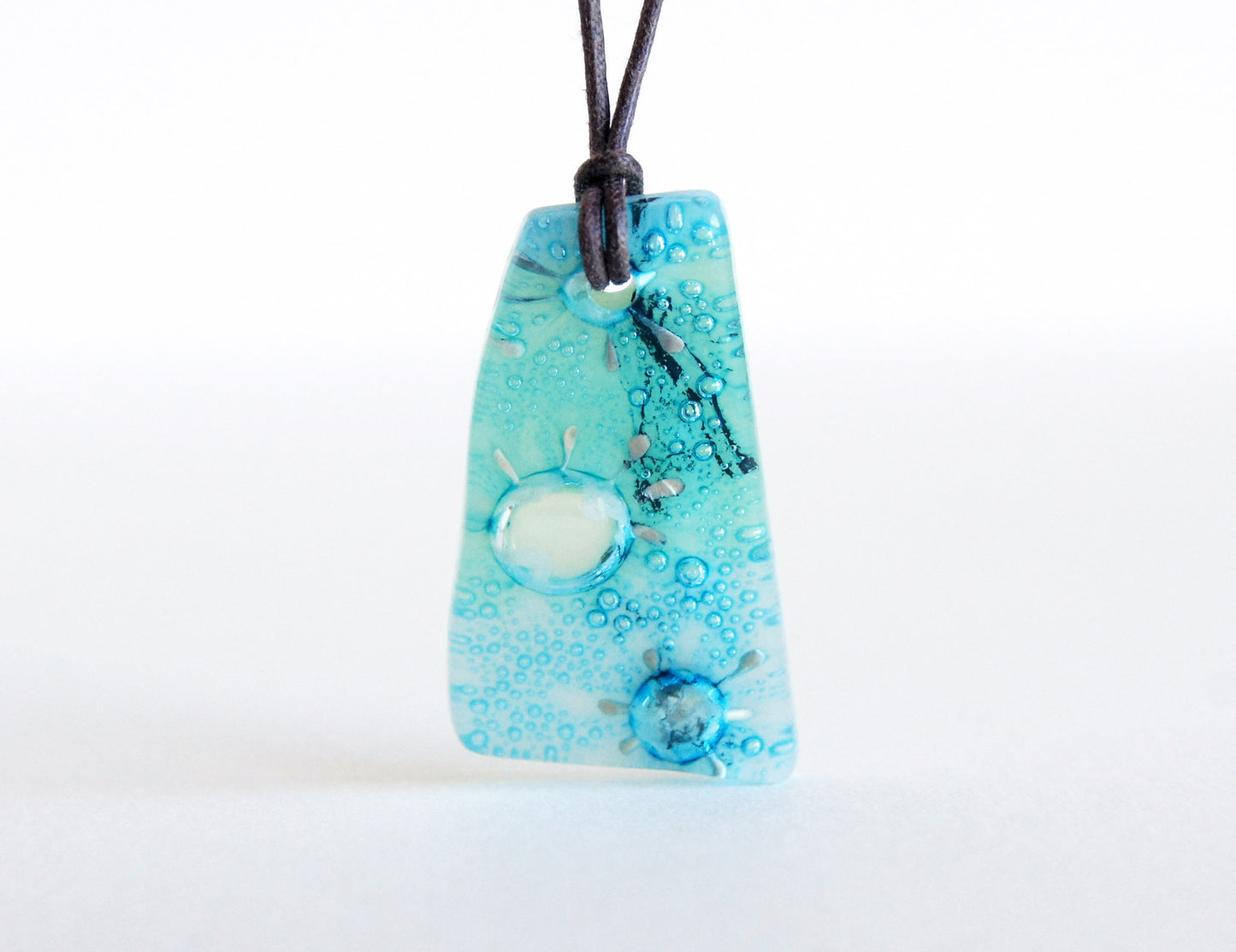 Glass Pendant Necklace #11