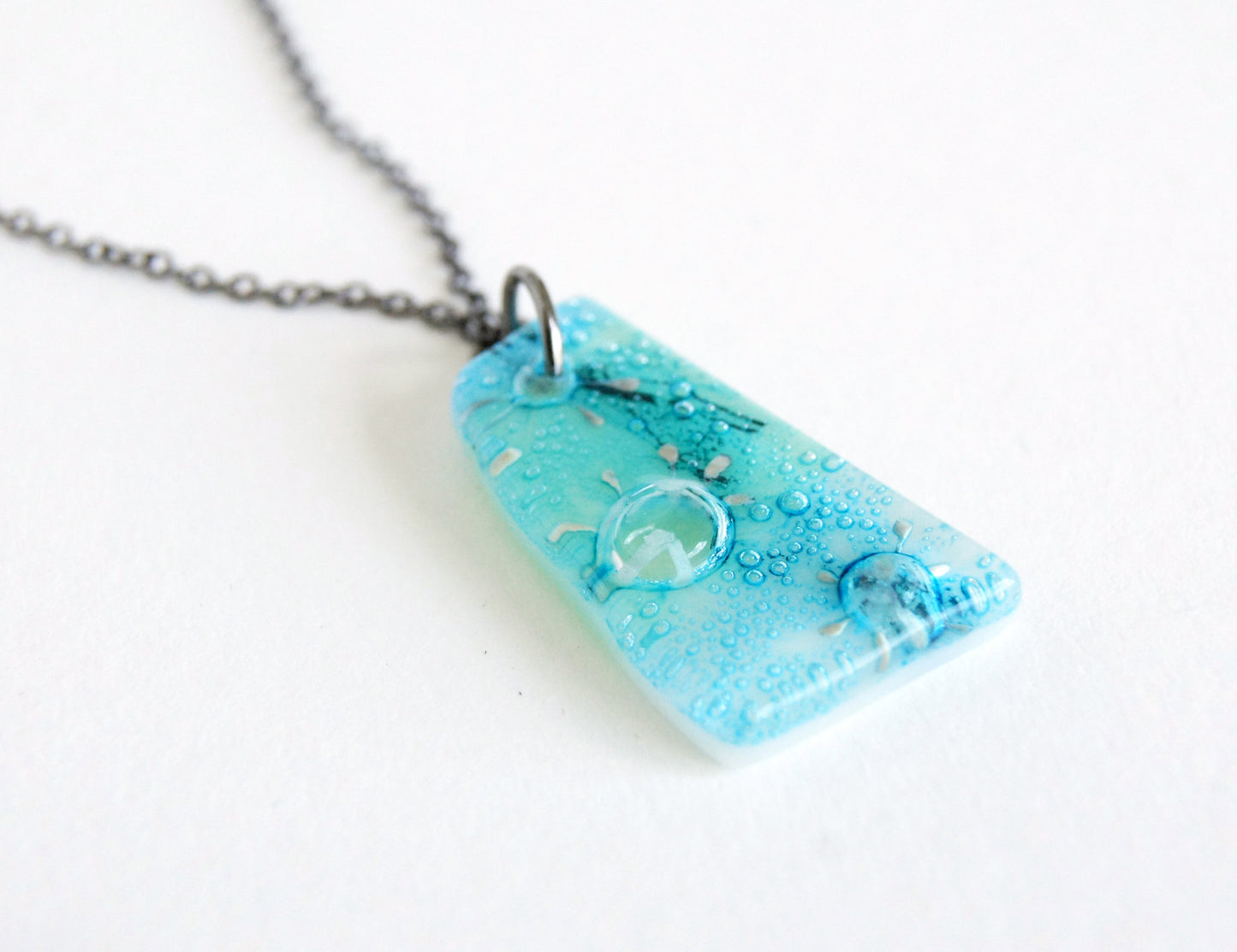 Glass Pendant Necklace #11