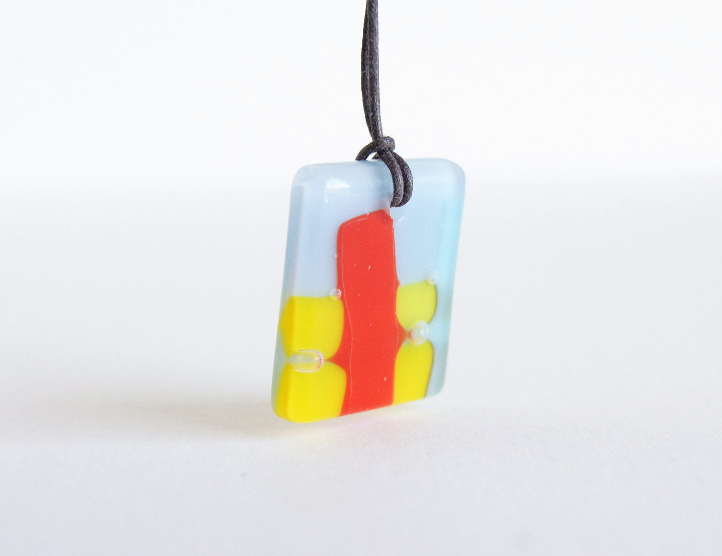 Glass Pendant Necklace #12