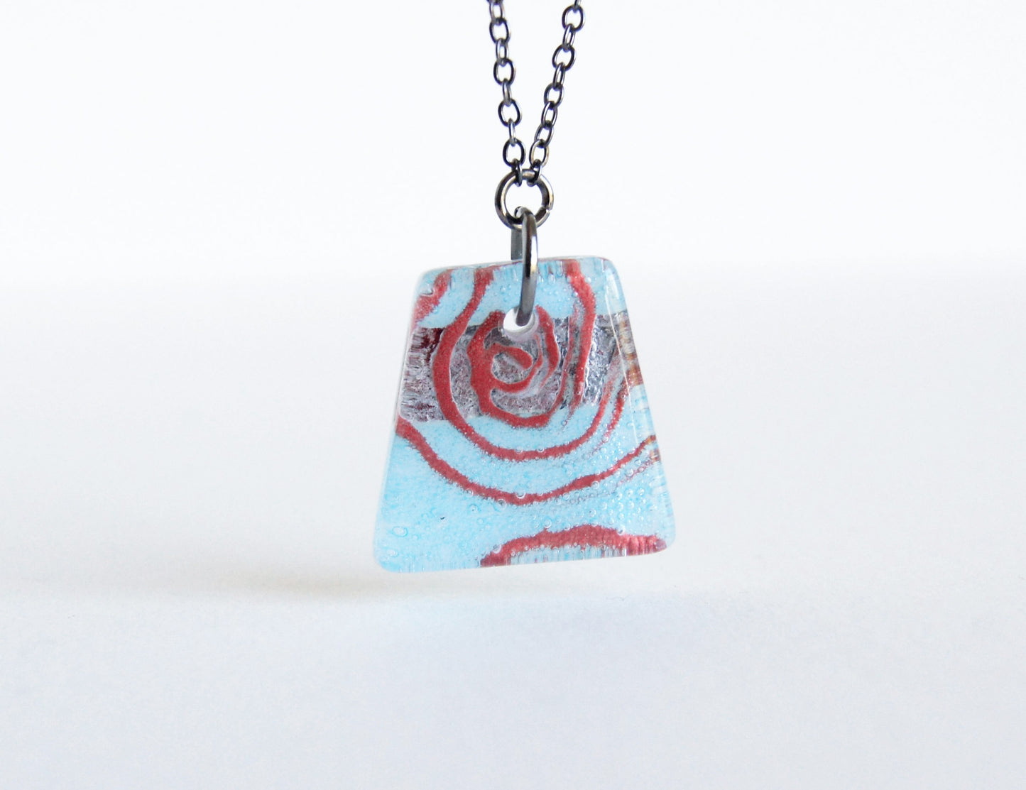 Glass Pendant Necklace #7
