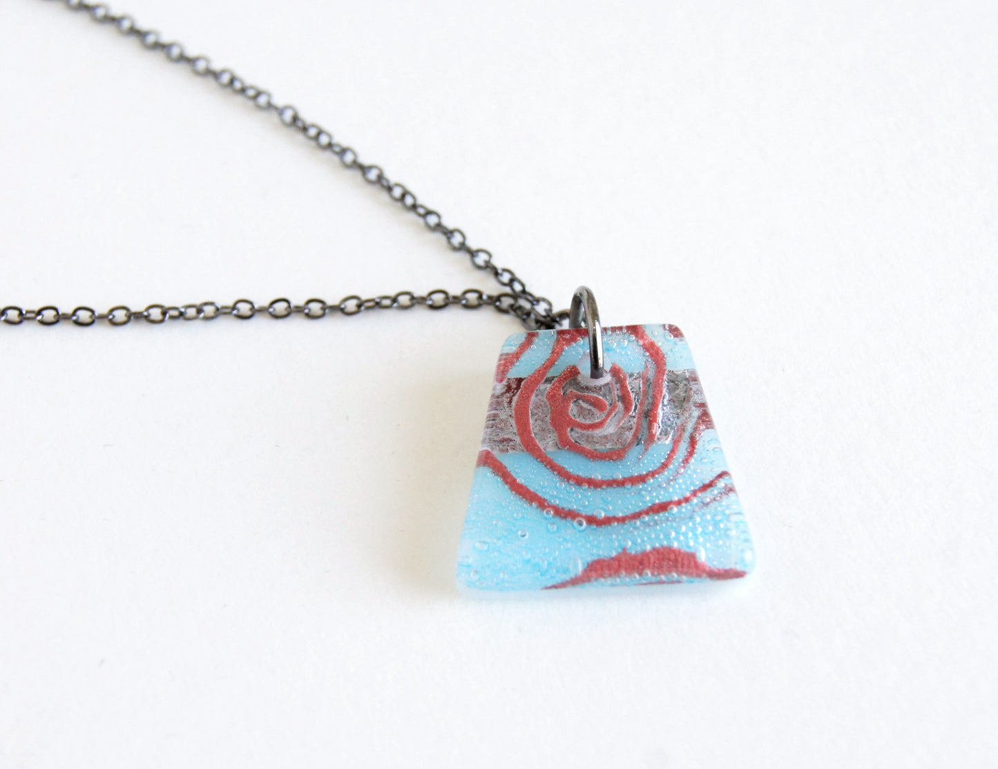 Glass Pendant Necklace #7