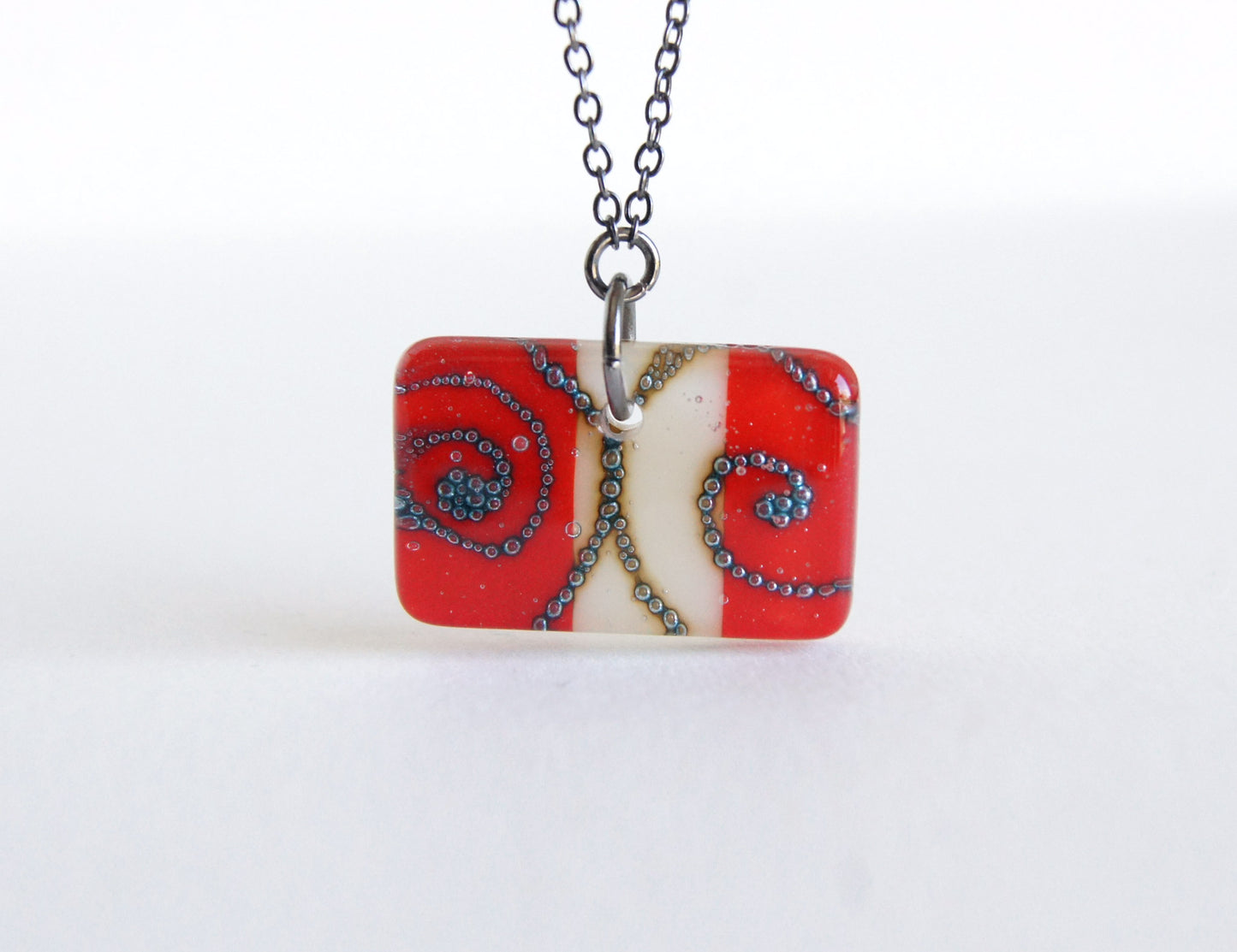 Glass Pendant Necklace #8