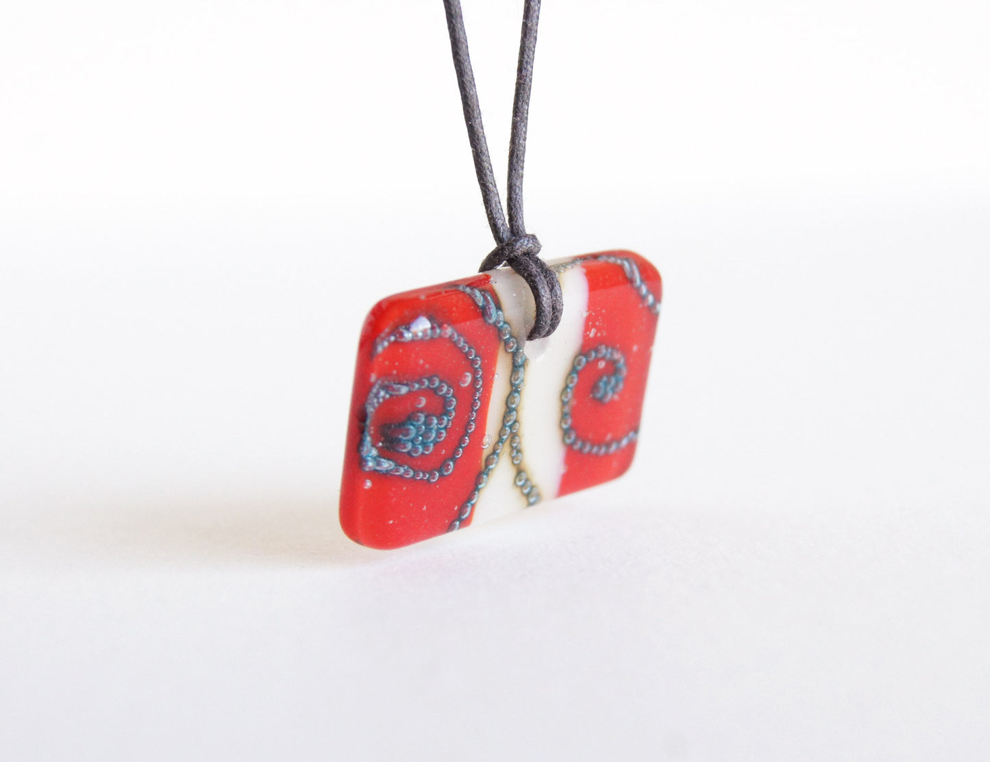 Glass Pendant Necklace #8