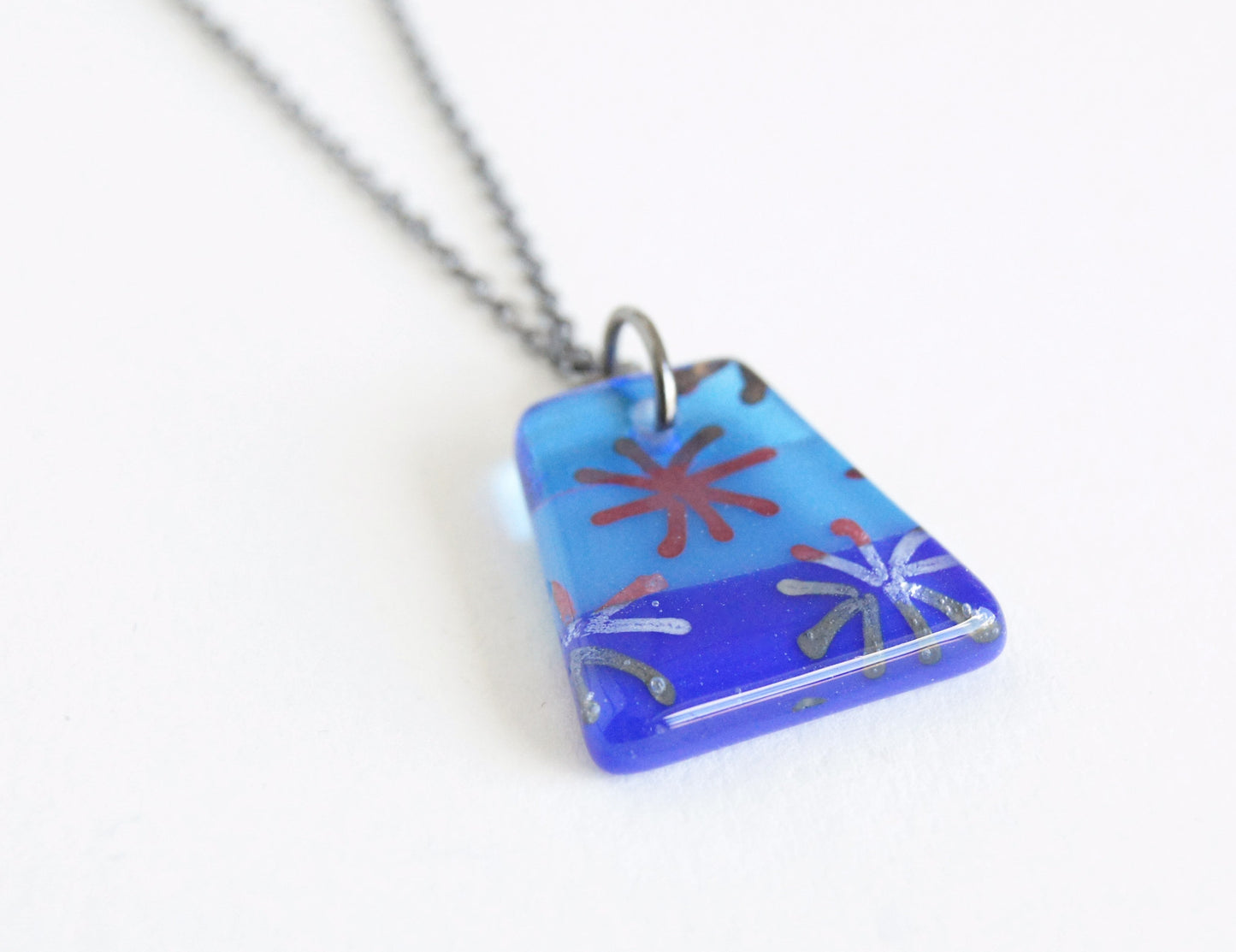 Glass Pendant Necklace #9