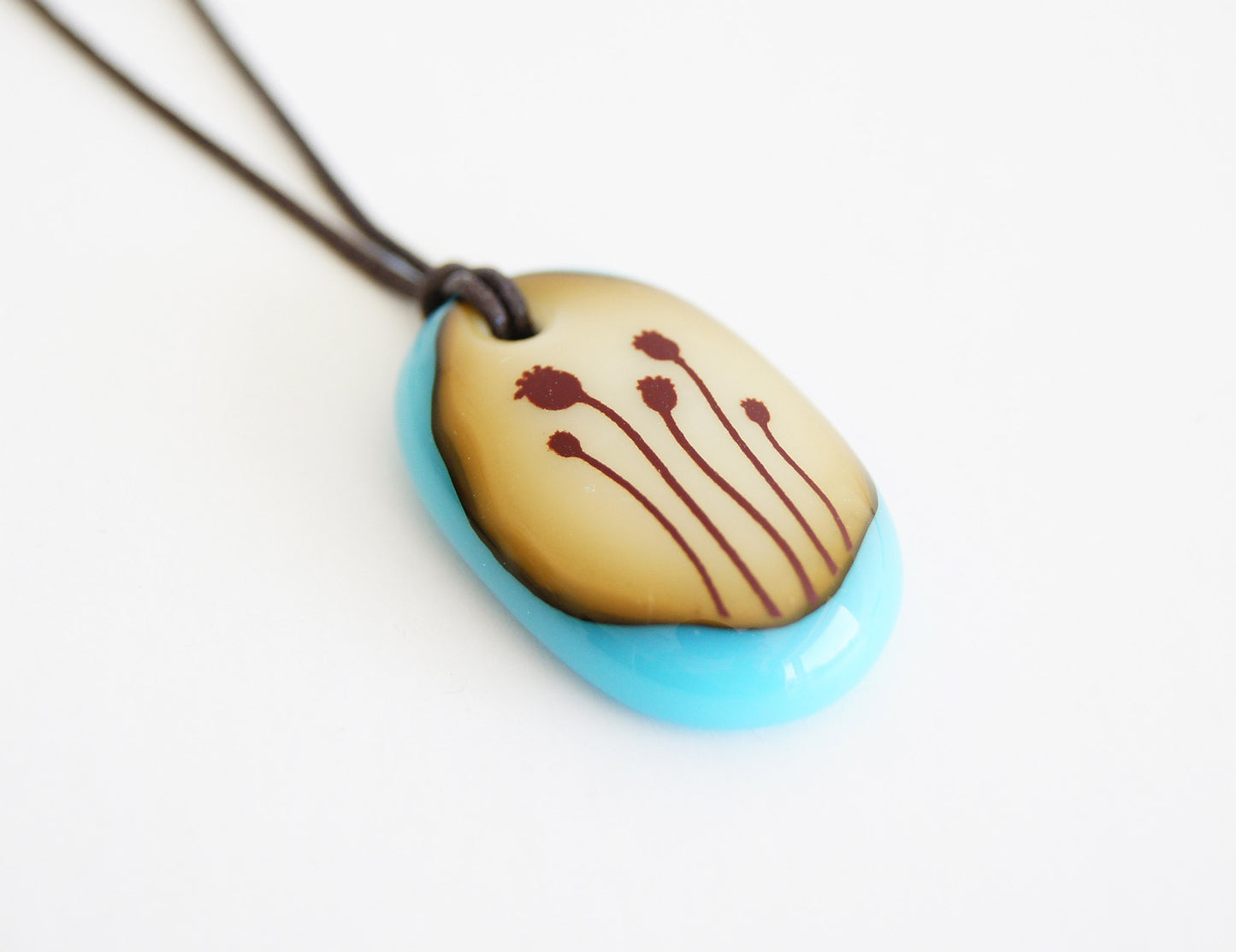 Poppy necklace for end of school year gift.