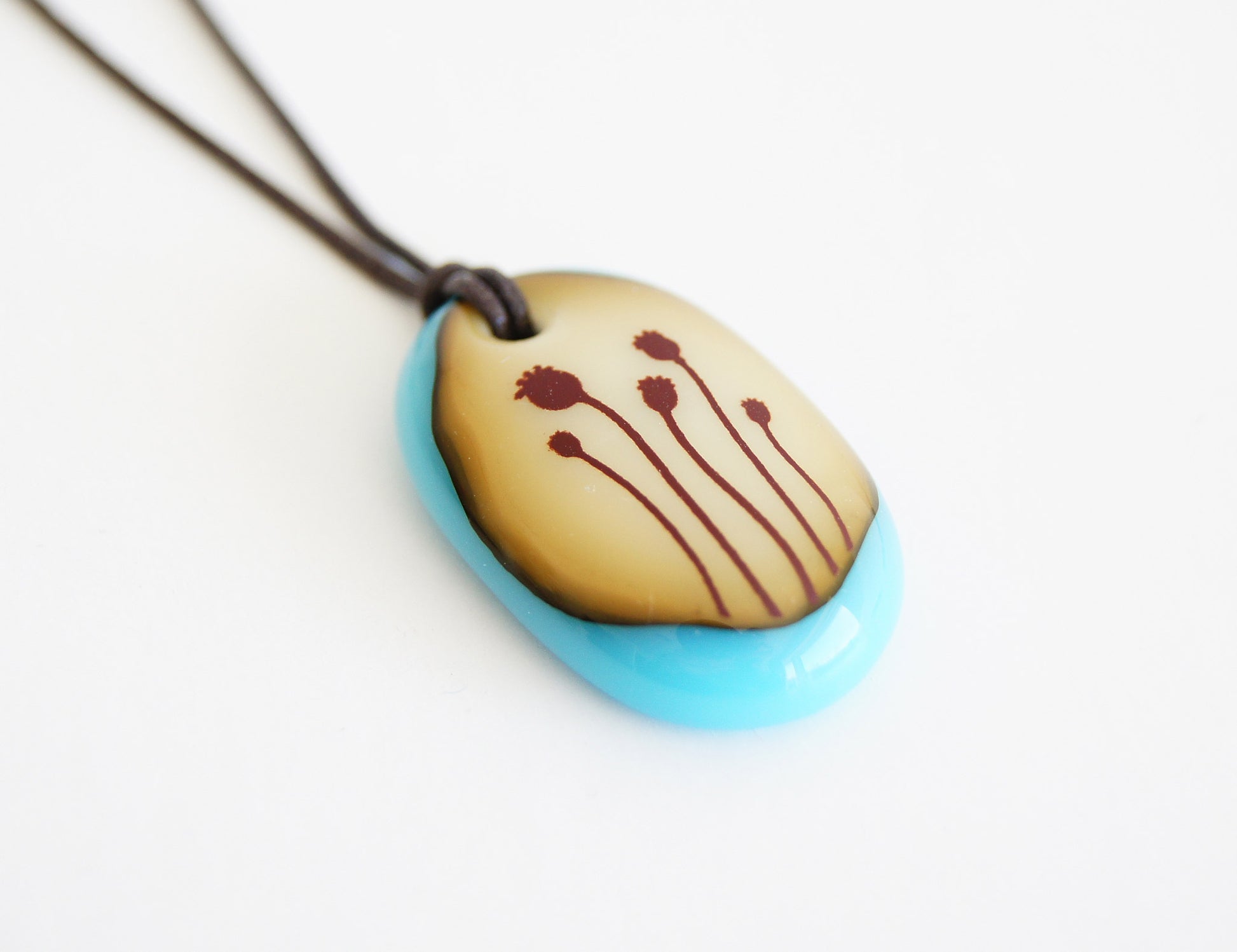 Poppy necklace for end of school year gift.
