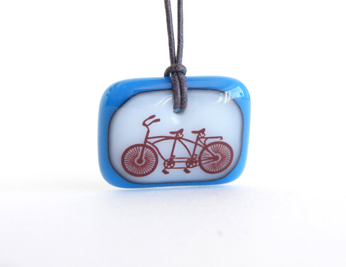 Tandem Bicycle Necklace