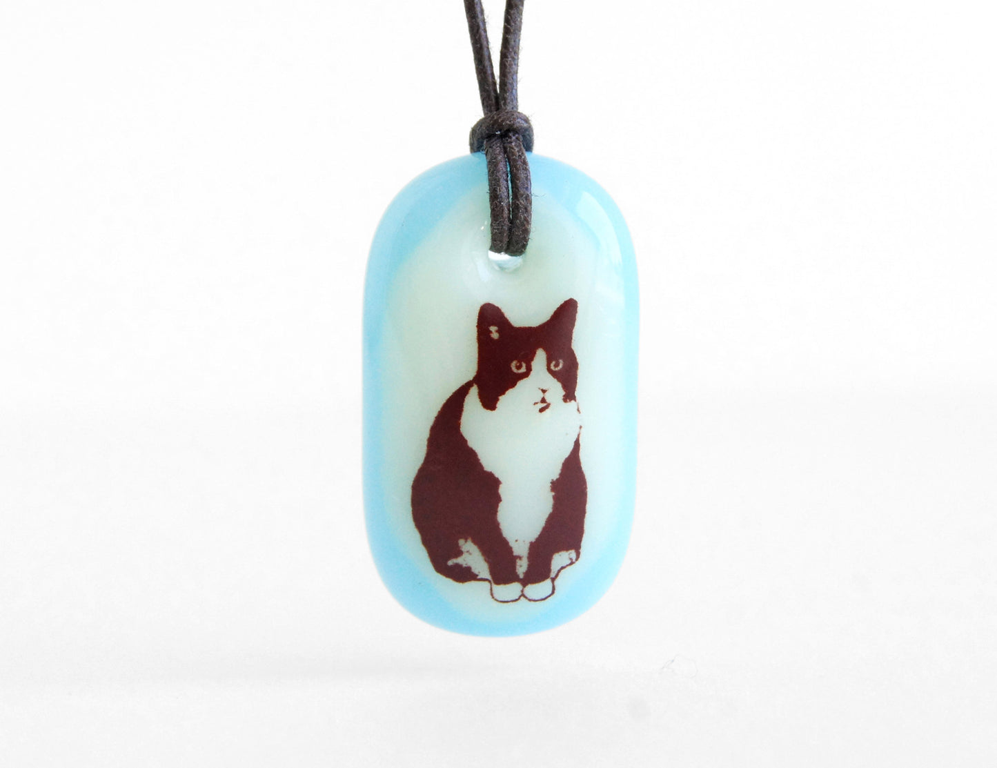 Tuxedo Cat Necklace