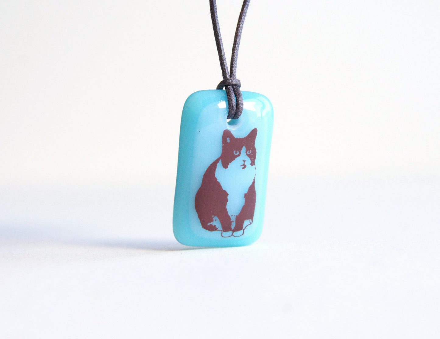 Tuxedo Cat Necklace