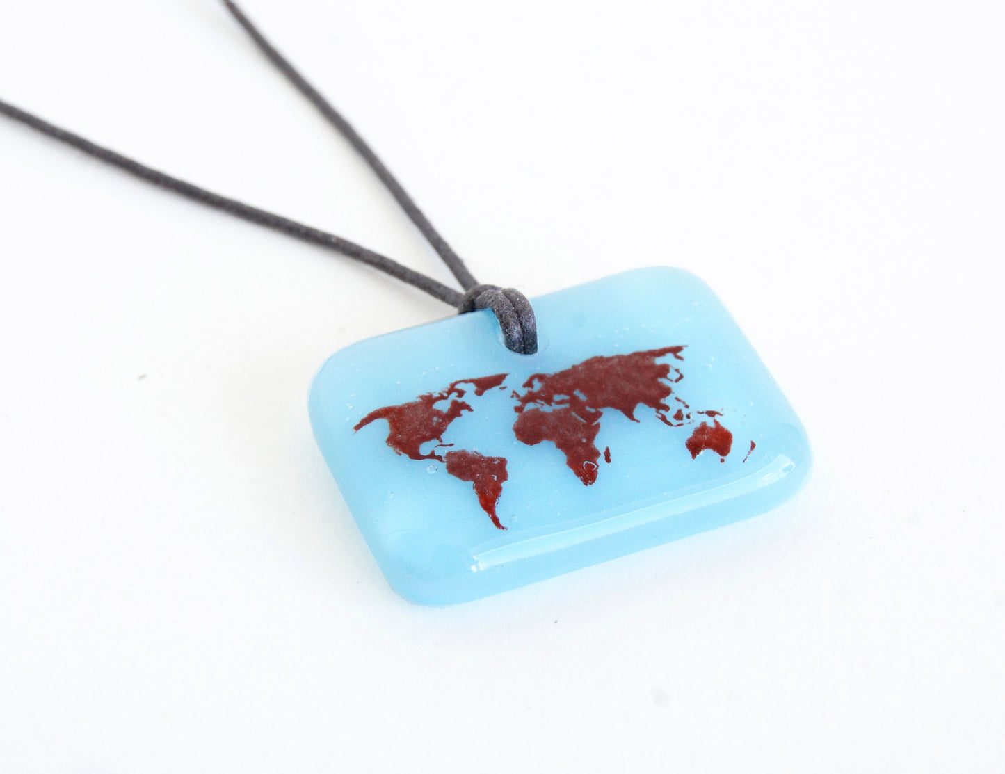 World Map Necklace