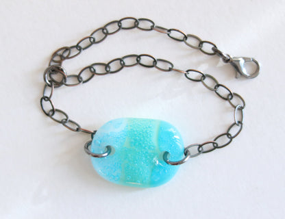 Patina Blue Bubble Bracelet