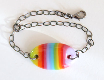 Bracelet - Rainbow Oval