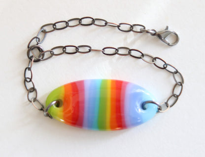 Bracelet - Rainbow Oval