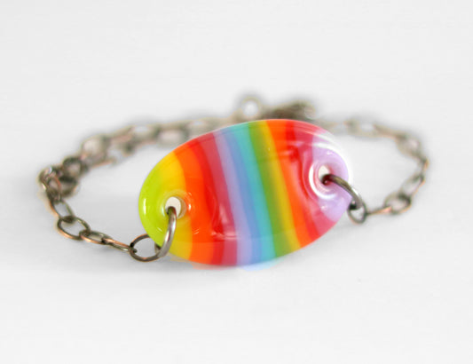 Bracelet - Rainbow Oval