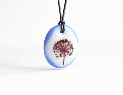 Dandelion Puff Ball Necklace