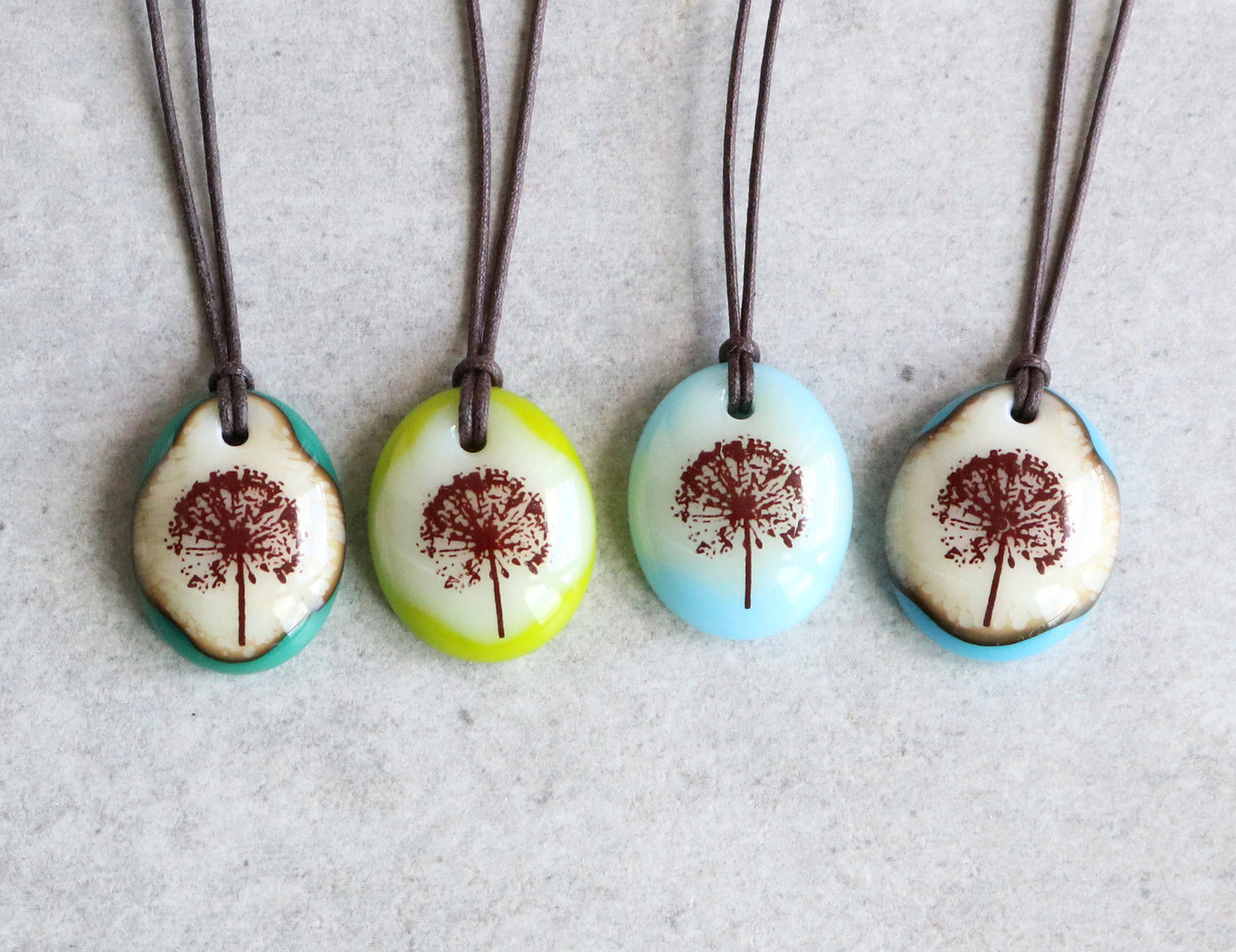Dandelion Puff Ball Necklace