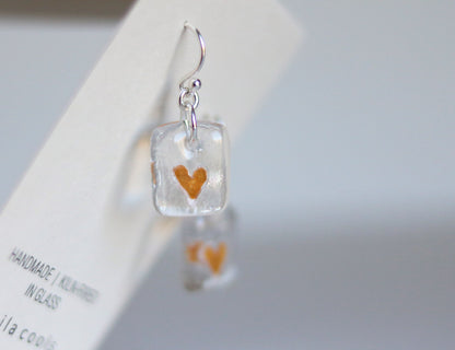 Heart Earrings - Gold