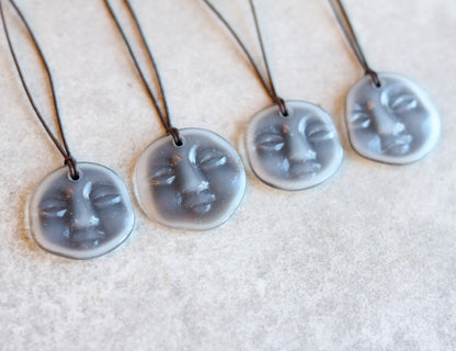 Moon Face Necklace