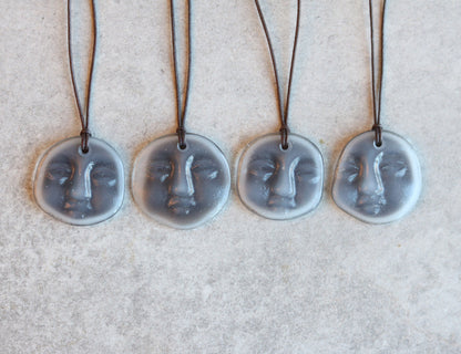 Moon Face Necklace
