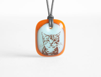 Tabby Cat Necklace