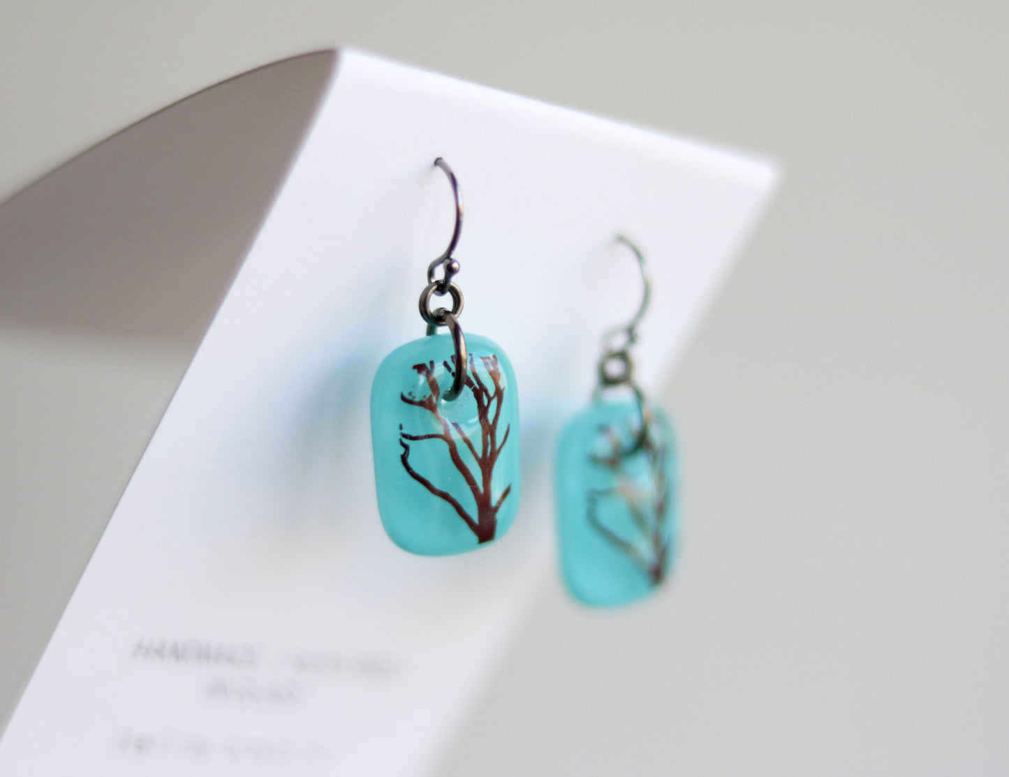 Turquoise Tree Branch Earrings