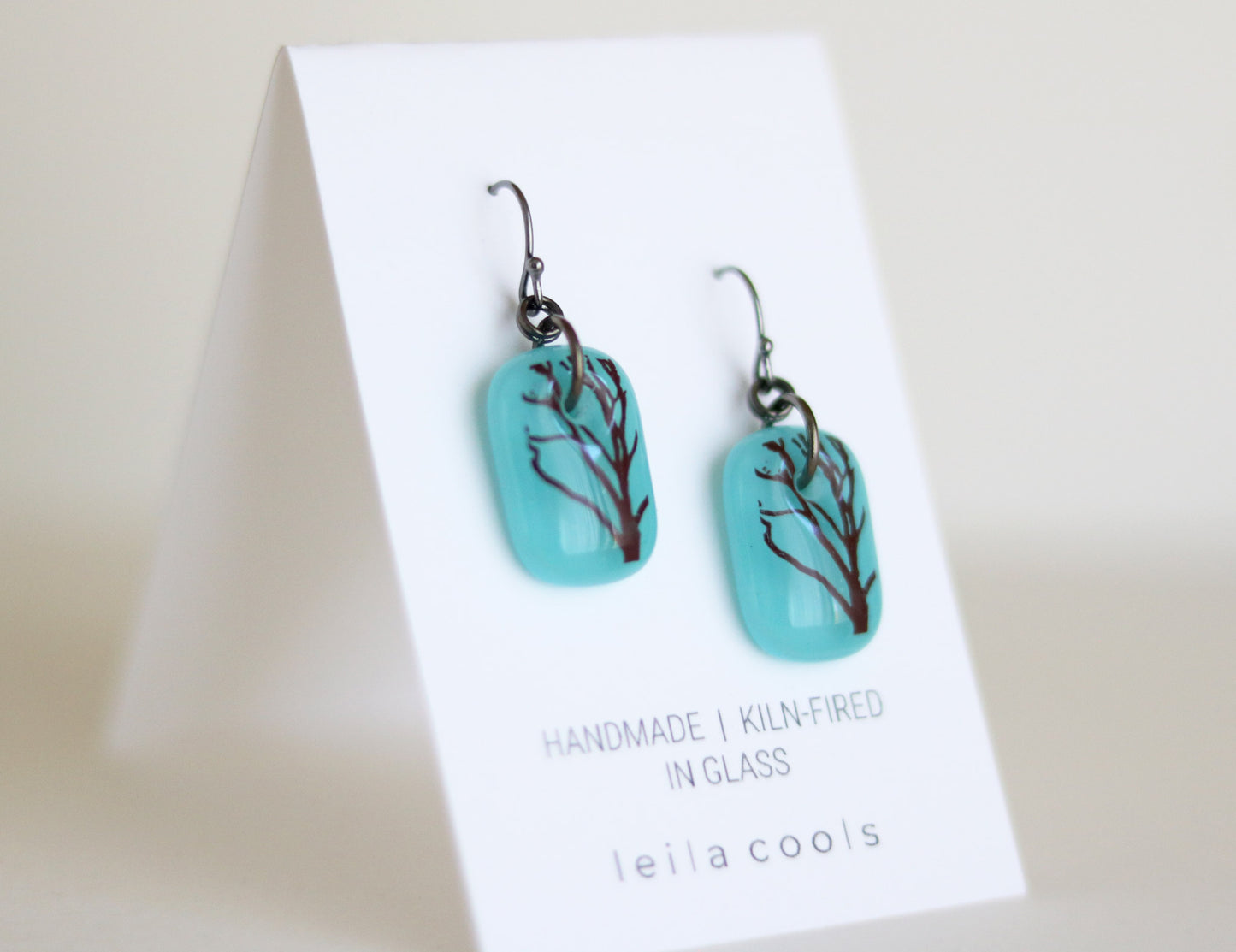 Turquoise Tree Branch Earrings