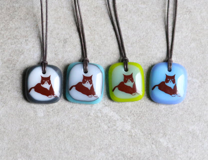 Tuxedo Cat Necklace
