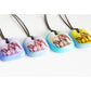 Limited batch of colourful glass elephant necklaces