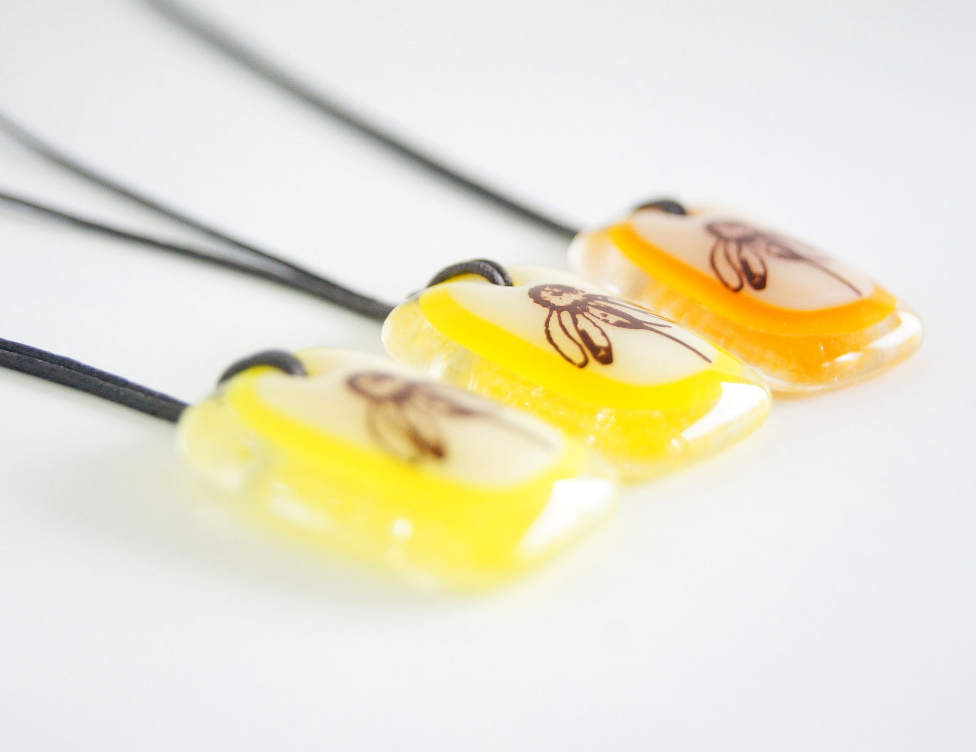 wildflower necklace assortment side view