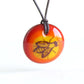 Honey Bee Necklace in yellow, orange and red