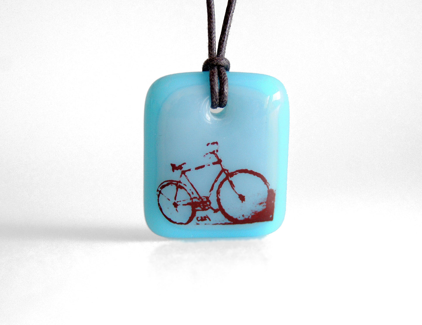 A bicycle necklace gift for cyclists. 