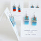 Colour Block Earrings - Blue Blue