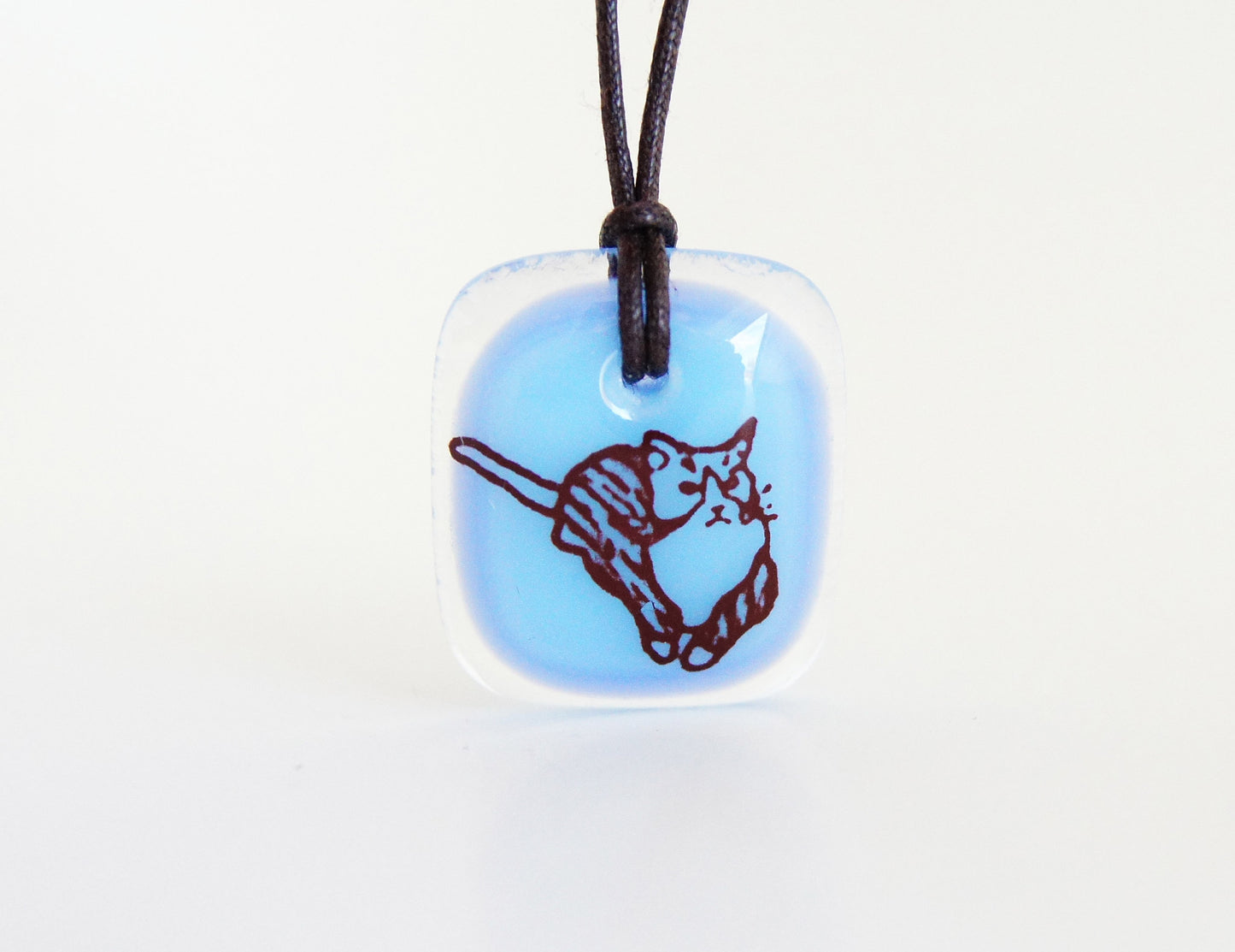 Striped Cat Necklace